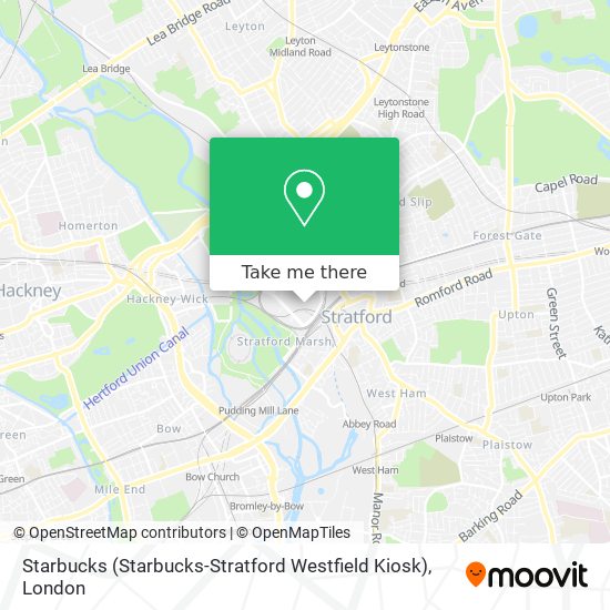 Starbucks (Starbucks-Stratford Westfield Kiosk) map