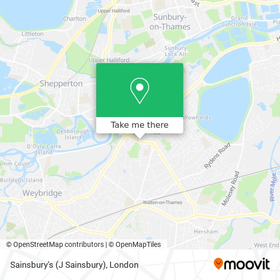 Sainsbury's (J Sainsbury) map