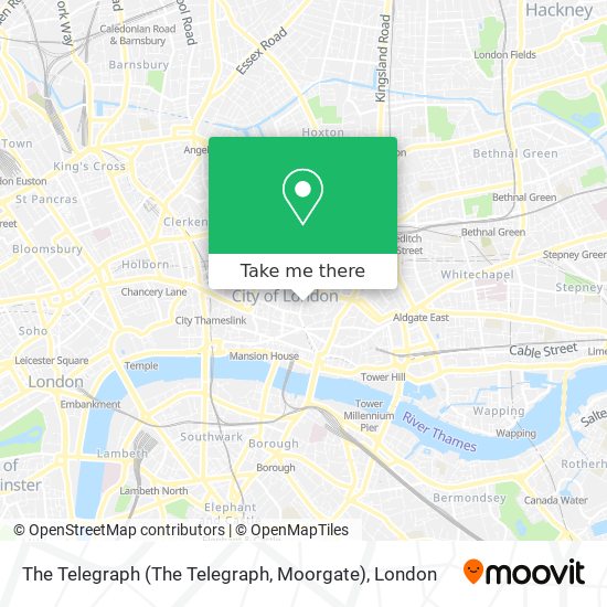 The Telegraph (The Telegraph, Moorgate) map