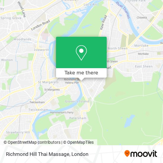 Richmond Hill Thai Massage map