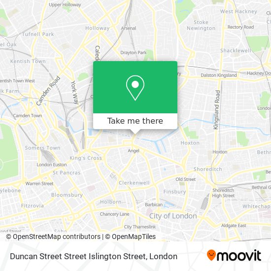 Duncan Street Street Islington Street map