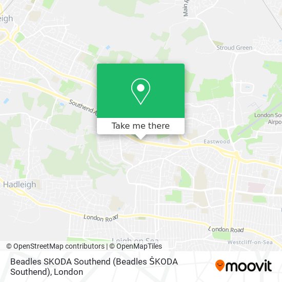 Beadles SKODA Southend (Beadles ŠKODA Southend) map