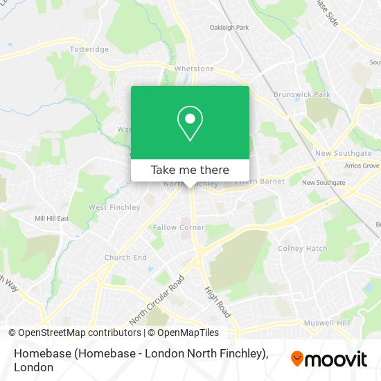 Homebase (Homebase - London North Finchley) map