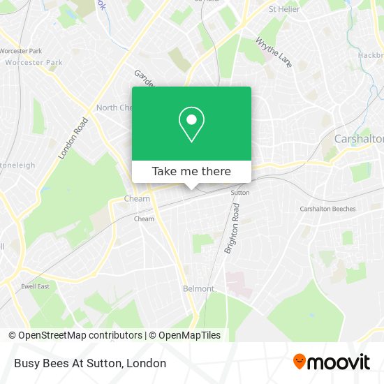 Busy Bees At Sutton map