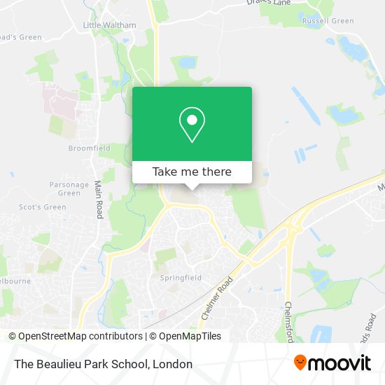 The Beaulieu Park School map