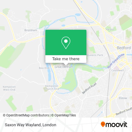 Saxon Way Wayland map