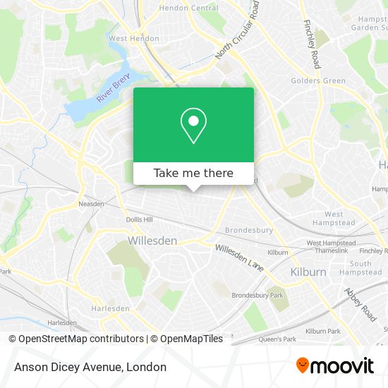 Anson Dicey Avenue map