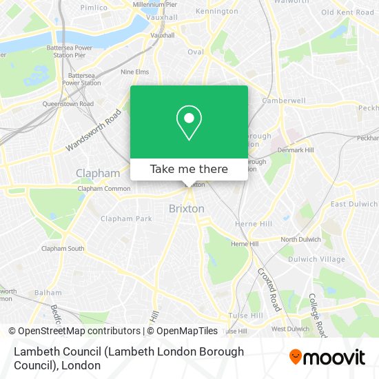 Lambeth Council (Lambeth London Borough Council) map