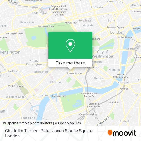 Charlotte Tilbury - Peter Jones Sloane Square map