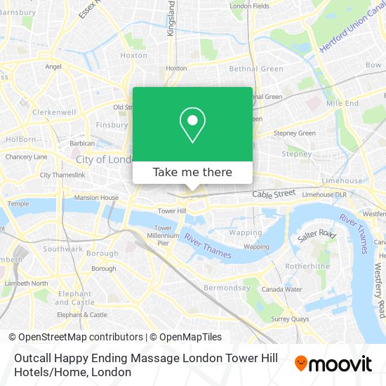 Outcall Happy Ending Massage London Tower Hill Hotels / Home map