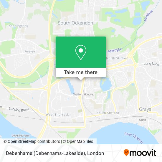 Debenhams (Debenhams-Lakeside) map