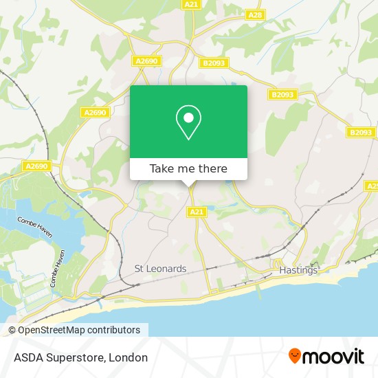 How to get to ASDA Superstore in Hastings by Bus or Train Moovit