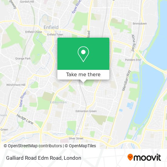 Galliard Road Edm Road map