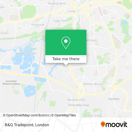 B&Q Tradepoint map