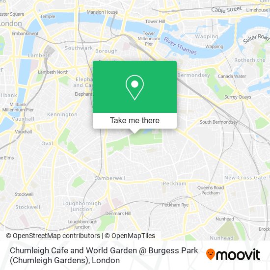 Chumleigh Cafe and World Garden @ Burgess Park (Chumleigh Gardens) map