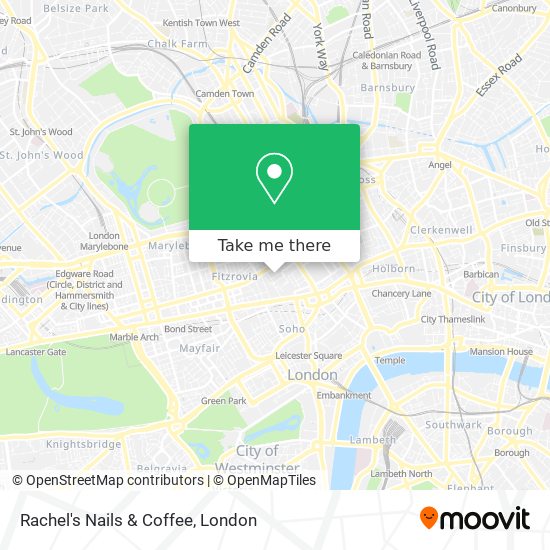 Rachel's Nails & Coffee map