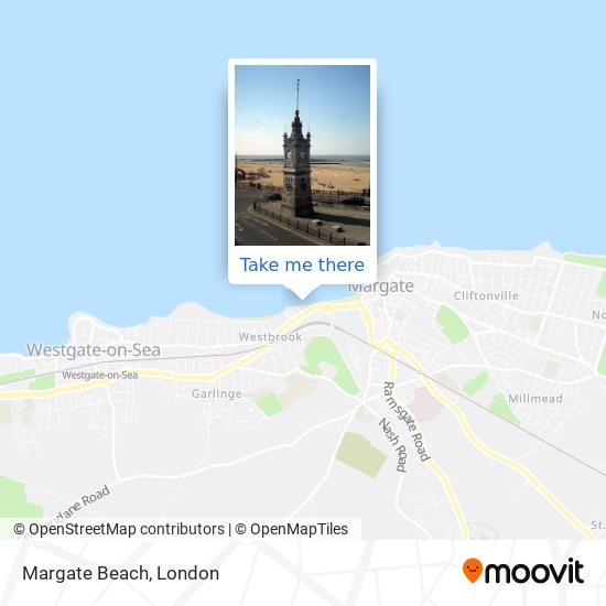 Margate Beach map