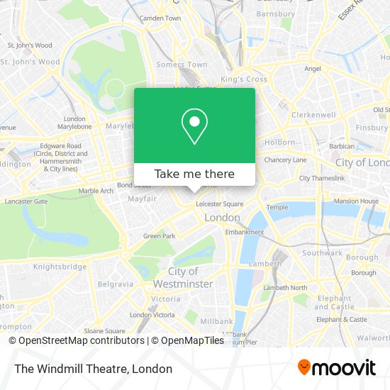 The Windmill Theatre map