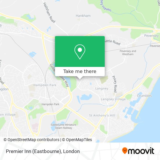 Premier Inn (Eastbourne) map