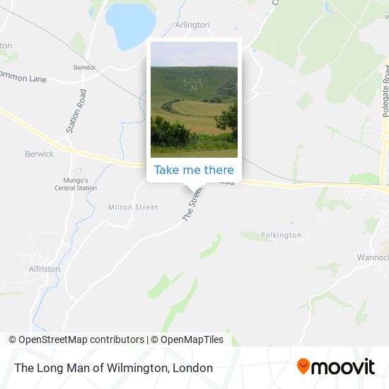 The Long Man of Wilmington map