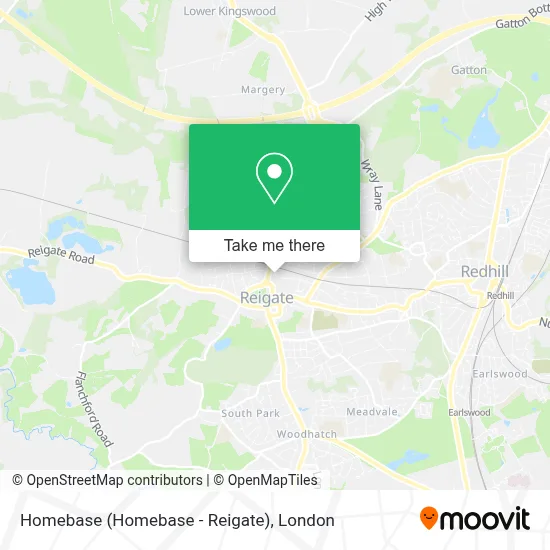 Homebase Map.pdf How to Get to Homebase (Homebase - Reigate) by Train or Bus?