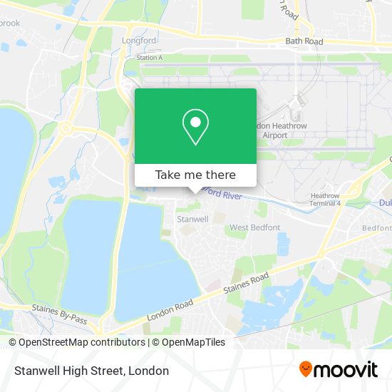 Stanwell High Street map