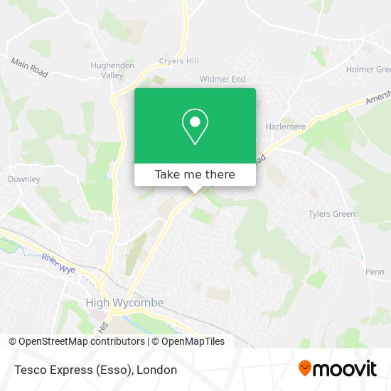 Tesco Express (Esso) map