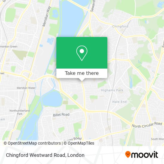 Chingford Westward Road map