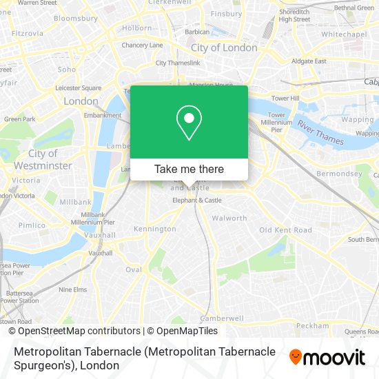 Metropolitan Tabernacle (Metropolitan Tabernacle Spurgeon's) map