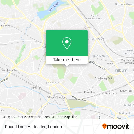Pound Lane Harlesden map