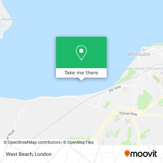 West Beach map