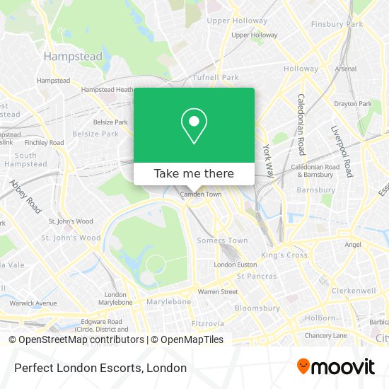 Perfect London Escorts map