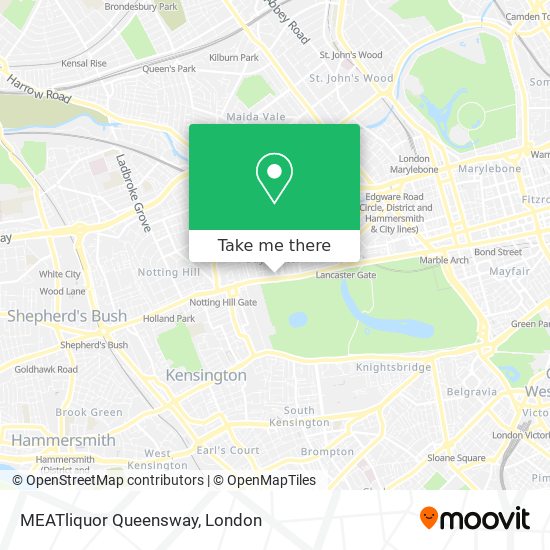 MEATliquor Queensway map