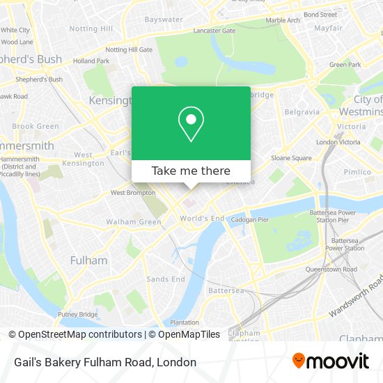 Gail's Bakery Fulham Road map