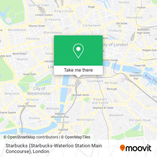 Starbucks (Starbucks-Waterloo Station Main Concourse) map