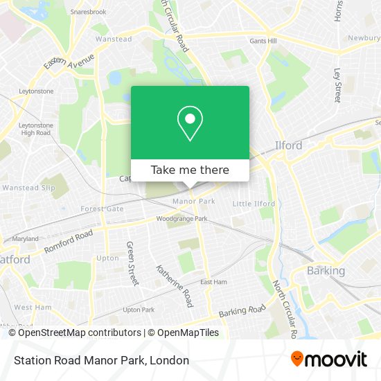 Station Road Manor Park map