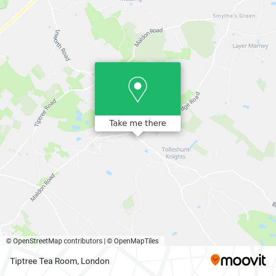 Tiptree Tea Room map