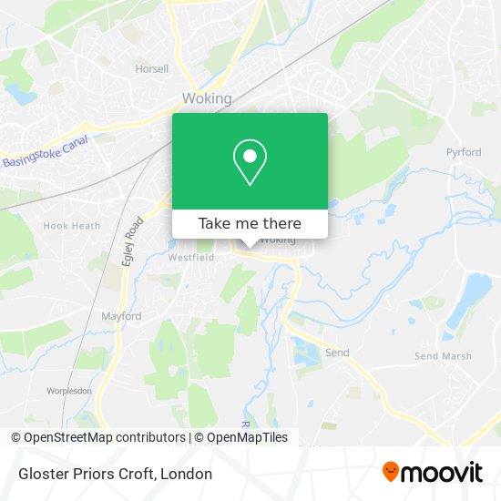 Gloster Priors Croft map
