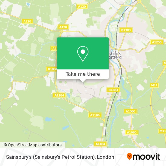 Sainsbury's (Sainsbury's Petrol Station) map