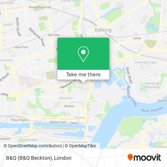 B&Q (B&Q Beckton) map
