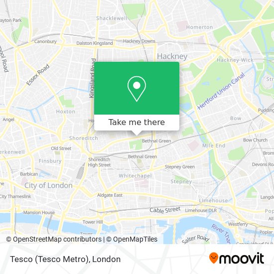 Tesco (Tesco Metro) map