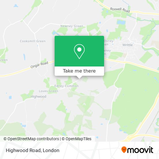 Highwood Road map