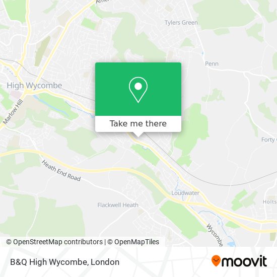 B&Q High Wycombe map