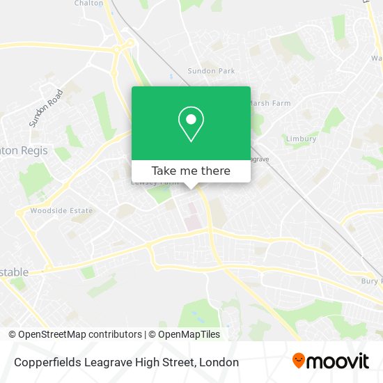 Copperfields Leagrave High Street map