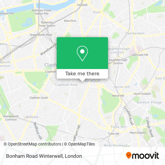 Bonham Road Winterwell map