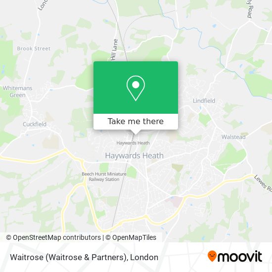 Waitrose (Waitrose & Partners) map