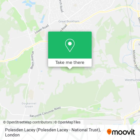 Polesden Lacey (Polesden Lacey - National Trust) map