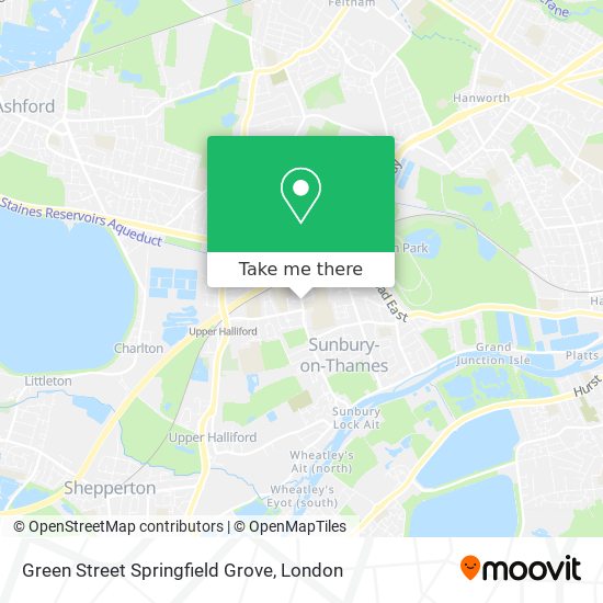 Green Street Springfield Grove map