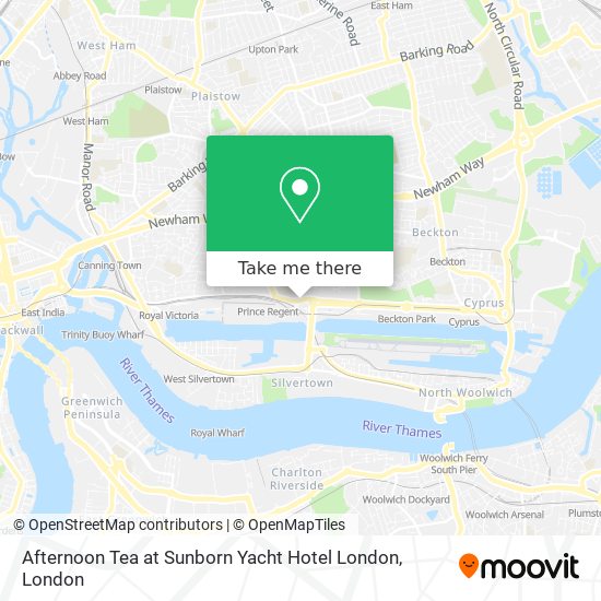 Afternoon Tea at Sunborn Yacht Hotel London map