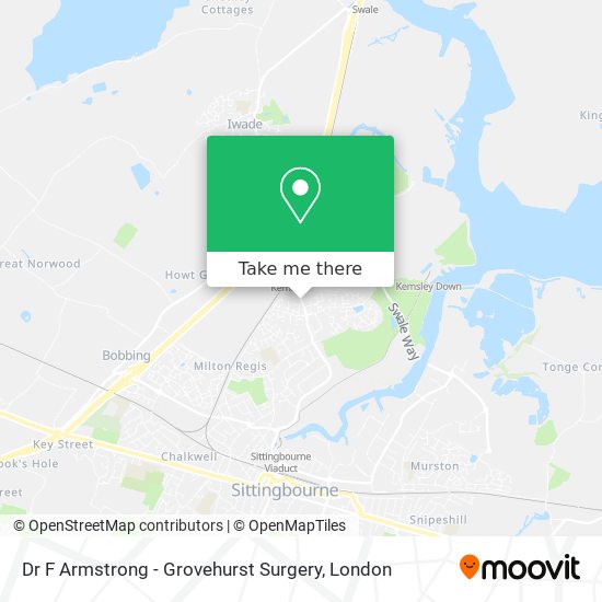 Dr F Armstrong - Grovehurst Surgery map